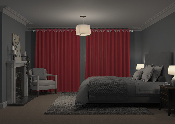 Windsor, Red - Made to Measure Curtains - Image 7